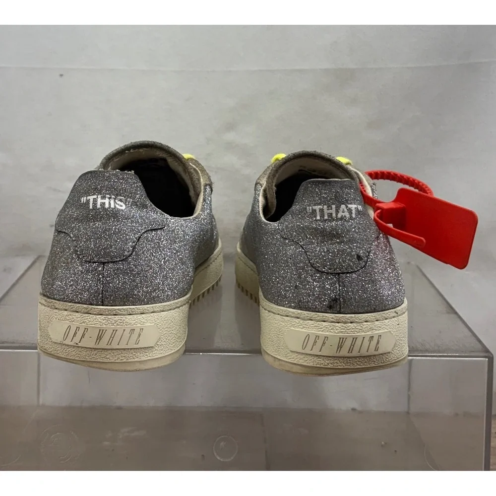 Off-White Glitter Sneakers Women's Size 39 